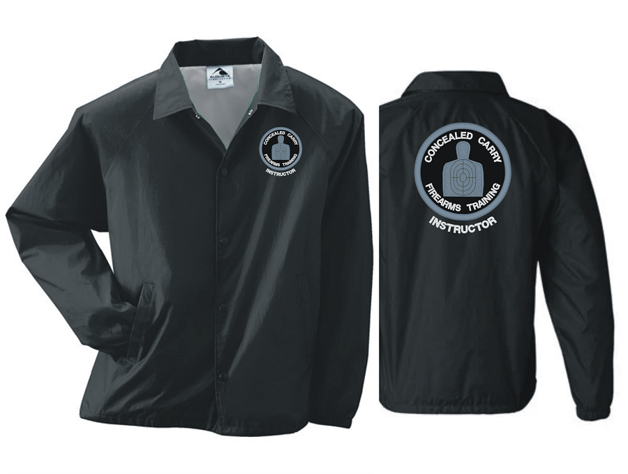 Concealed Carry Firearms Training Instructor Windbreaker Embroidered #930 (image for) Concealed Carry Firearms Training Instructor Windbreaker Embroidered #930